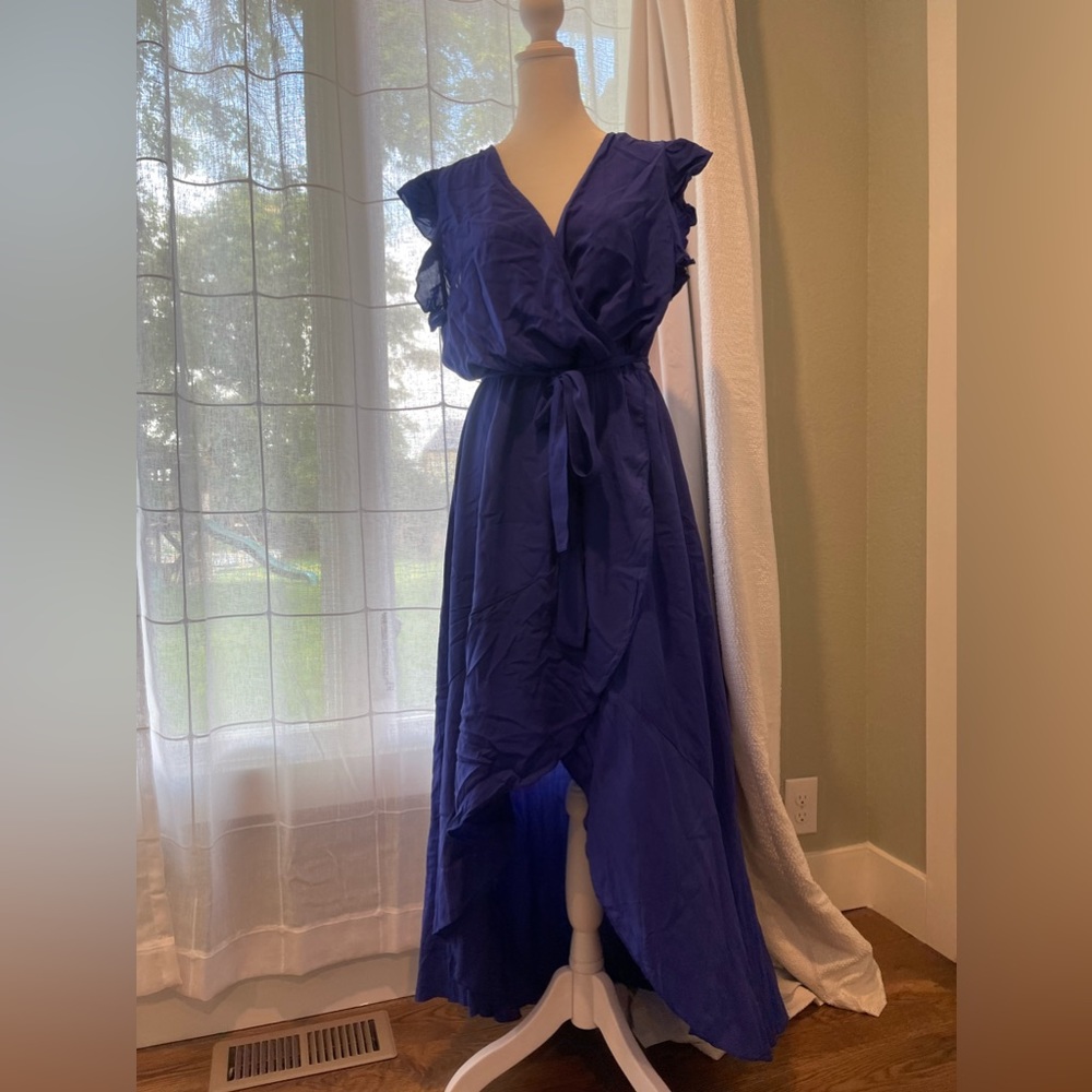 If blue is your color and your curvy this is the dress to end summer in!!!